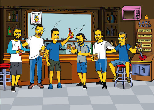 Retrato Digital Simpson Para Regalar Día Del Amigo 0