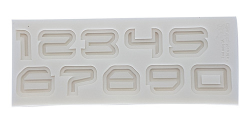 Molde De Números 3d Pasta Artesanato 0