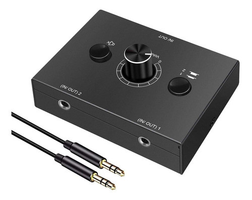 Conmutador Switch De Audio Estereo 3.5mm Y.d.f Pasivo Man... 0