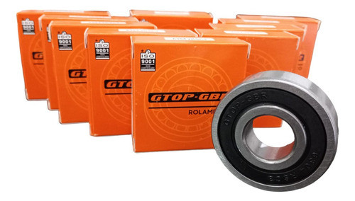 Kit 10 Rolamento 6208 2rs Medida 40x80x18 0