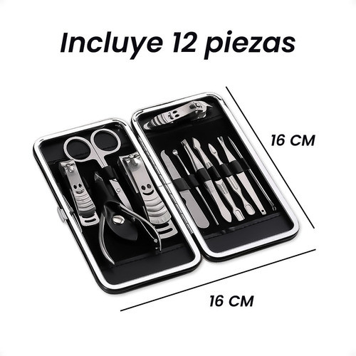 Set Manicura Completo Piezas Con Estuche  Practico - Otec 1