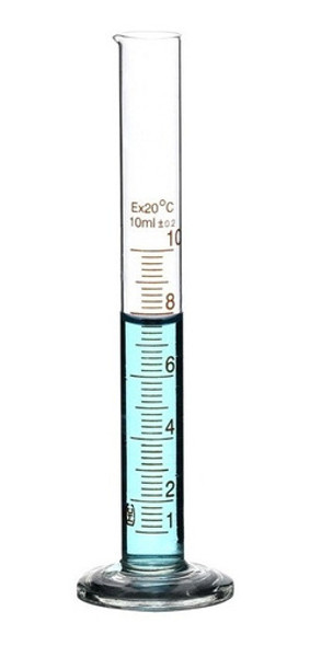 Probeta Vidrio Graduada Base Vidrio 10ml 0