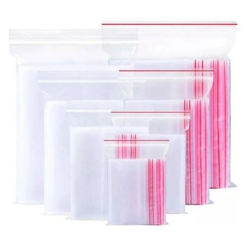 Saco Abre Fecha Zip Lock Transparente 17x24cm 50 Unidades 0
