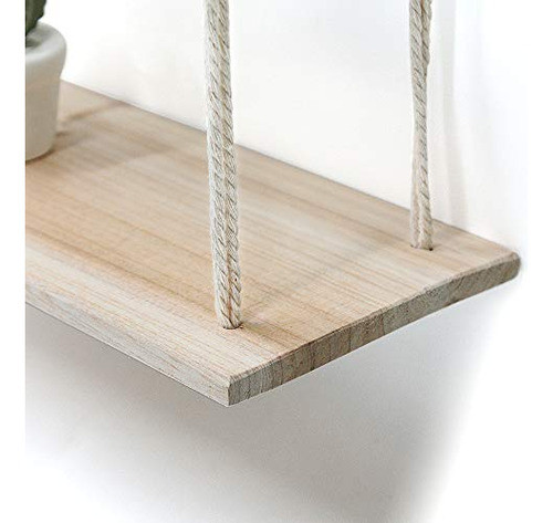 Afuly Colgante Estante Planta Pared Estante Boho Chic Decor 1