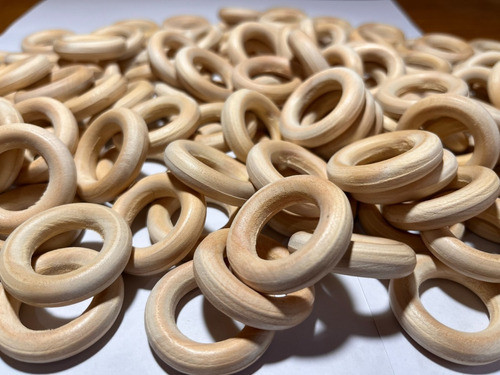 Argollas De Madera De 65mm X10 Unidades 1