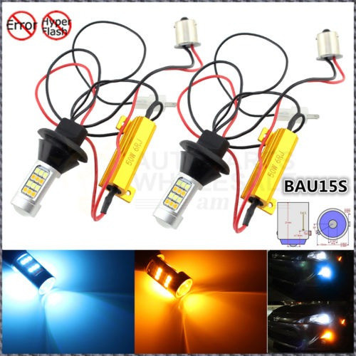 2 × No Hiper Bau15s Flash Switchback Led Bombillas Delantera 0