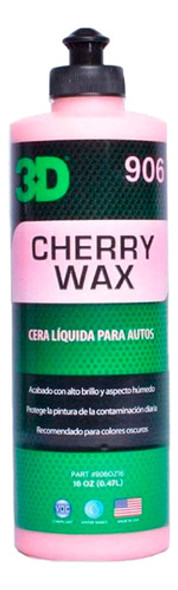 3d Cherry Wax 473ml Cera En Crema Brillo Efecto Mojado - Pcd 0