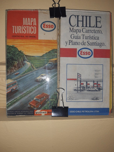 Publicidad En Papel Mapa Esso 24 X 24 Cns 1
