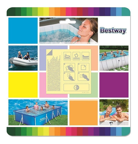 Kit De Reparación 10 Parches Piscina Bestway Resistentes LG 0