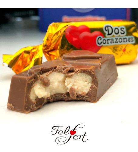 Bocadito De Chocolate Dos Corazones - 6 Cajas X 20 Unidades 1