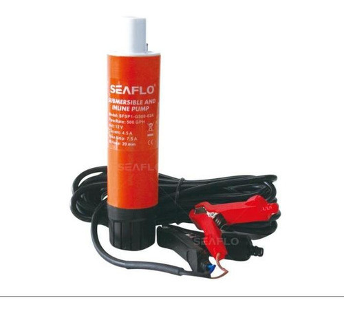 Bomba Portatil Agua Gasoil 500 Gph 12 V Seaflo 0