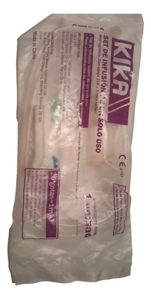 Set De Infusion Macrogoteo Sin Aguja Kika X 50 Unidades 0