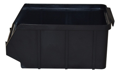 Gaveta Plástica Preta Nº4 Bin - Embalagem Com 12 Peças 1