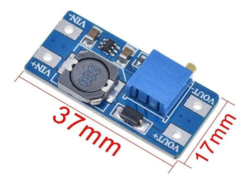 Fuente Convertidor Mt3608 Boost Elevador Dc Step Up 2a 28v 1