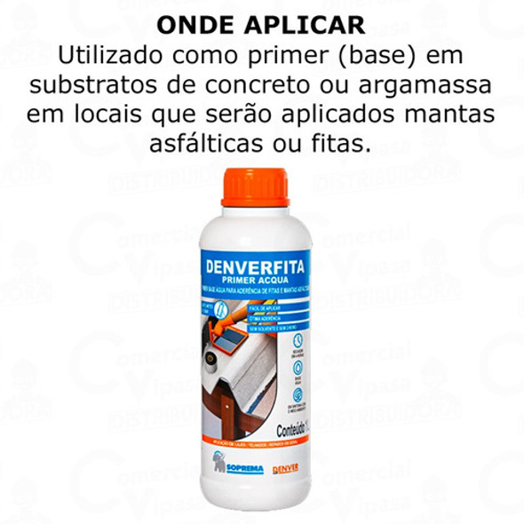 Primer Asfáltico Acqua Galão 1 Litros Para Fita Asfáltica 1
