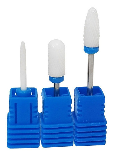 Set 3 Fresas De Ceramica Torno Manicura Media Banfield 0