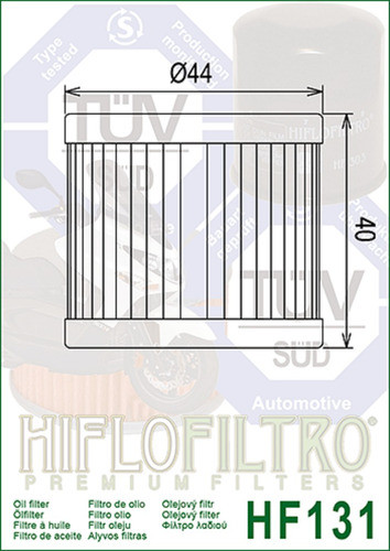 Filtro De Aceite Suzuki Gn En An 125 Hiflofiltro Hf131 Ryd 1