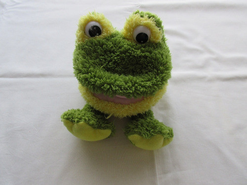 Títere De Rana De Peluche Con La Boca Abierta, Excelente Est 0
