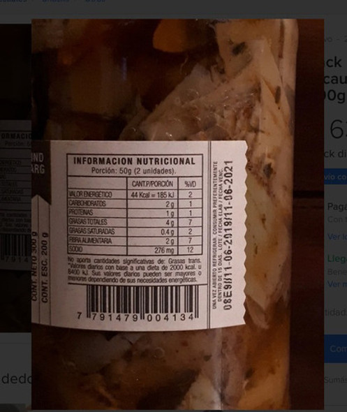 Pack X2 Alcauciles Al Aceite 300/200 Exquisitos Alcaucil 1