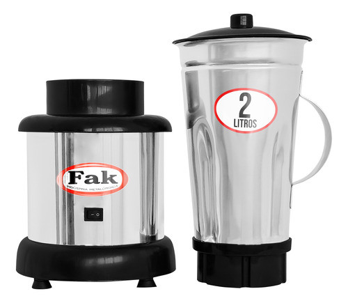 Liquidificador Industrial 2 Litros 800w Baixa Rotação 0