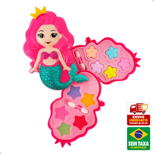 Kit Maquiagem Brinquedo Infantil Sereira 2 Diversos Dutetoys 1