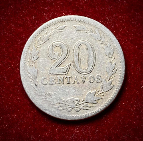 Moneda 20 Centavos Argentina 1920 Cj 70 Km 36 Cuproníquel 1