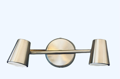 Aplique Spot Doble Color Nickel Techo O Pared. Gu10 0