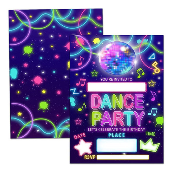 Tarjetas De Invitación A Fiesta De Baile, Invitación A Fiest 0