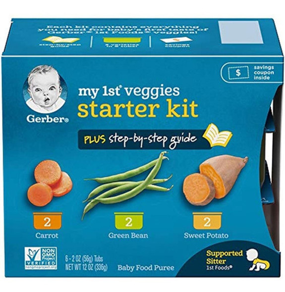 Gerber Purees My 1st Vegetables, Caja De 6, Tarrinas De 2 On 0 Gerber Purees My 1st Vegetables, Caja De 6, Tarrinas De 2 On 0