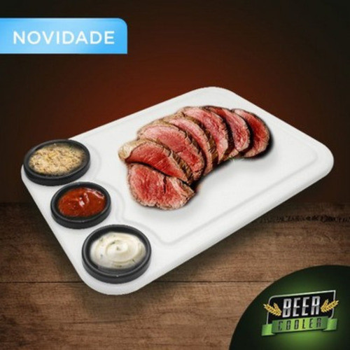 Tábua Molheira Para Churrasco  Branca 1