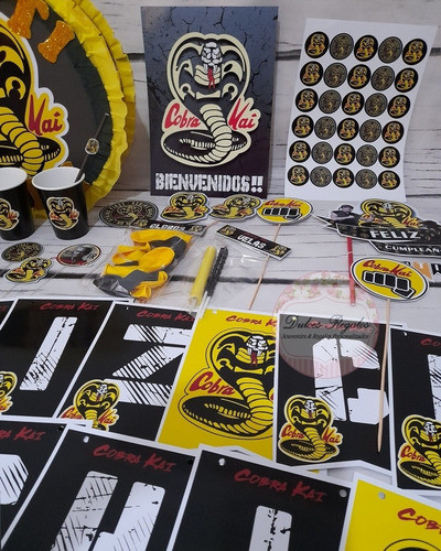 Pck Cotillón  Party Cobra Kai 20 Niños 0