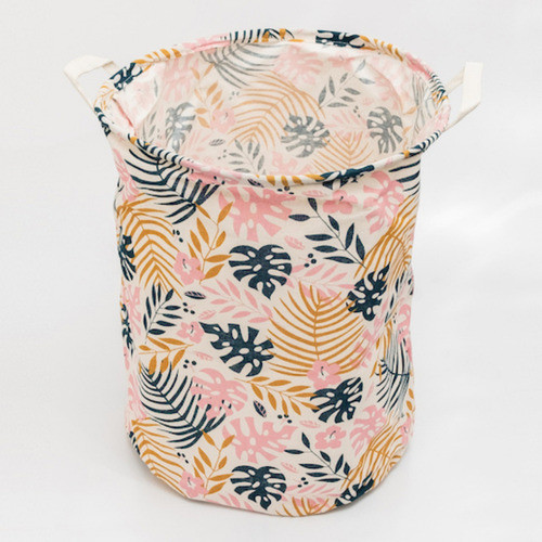Cesto Organizador De Brinquedo Roupas Sujas Estampa Floral 1