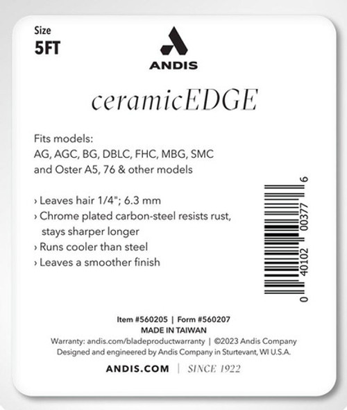 Cuchilla Desmontable Andis 5ft Ceramicedge 1