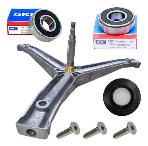 Kit Eje Estrella Soporte Tambor Lavarropas Aurora 6206 0