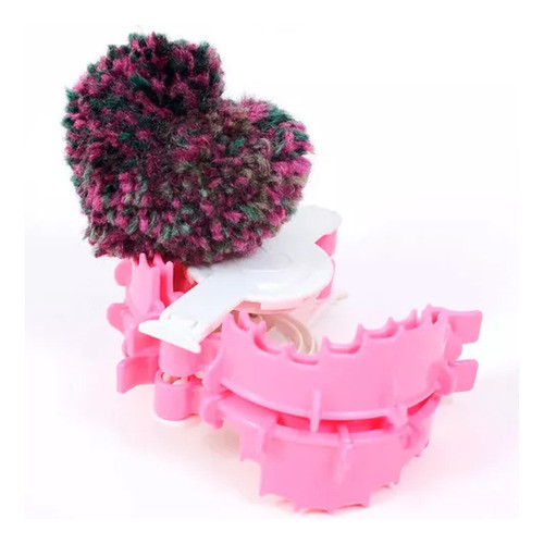Aparelho Manual Faz Fazer Tear Enrolar Pompom Coração 70mm. 1