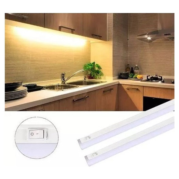 Artefacto Regleta Tubo Led 90cm T5 14w Con Llave Contacto 1