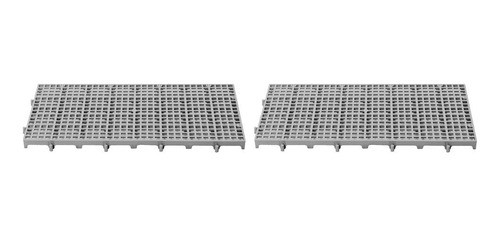 Kit - Estrado Plástico (2 Un) 2,5x25x50 Cinza - Della Plast 0