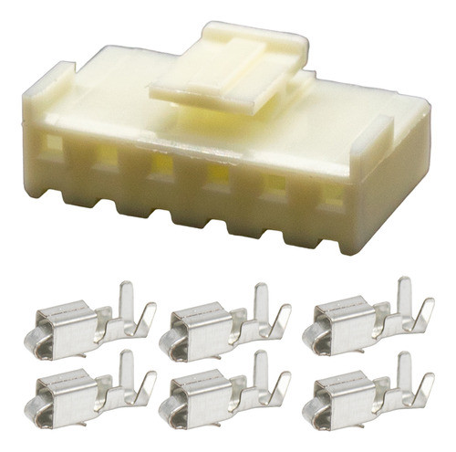 5 Conectores Ficha Hembra Jst Vh 3.96mm 6 Vias 10a Completo 0