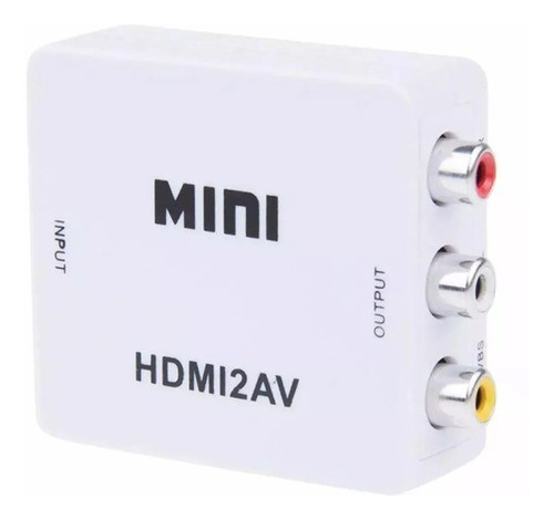 Mini Adaptador Conversor De Hdmi Para Video Composto Rca Av 0