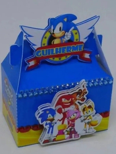 35 Cajitas Lonchera En 2d De Sonic 0
