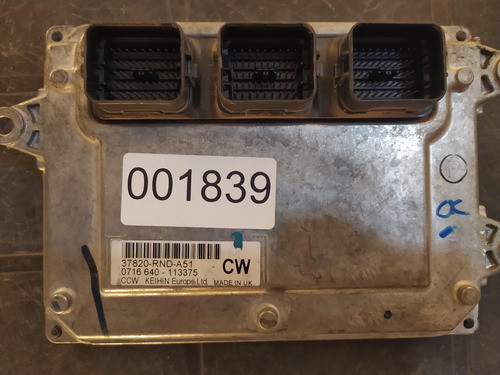 Ecu Honda Civic.  37820-rnd-a51 Codigo1839 0