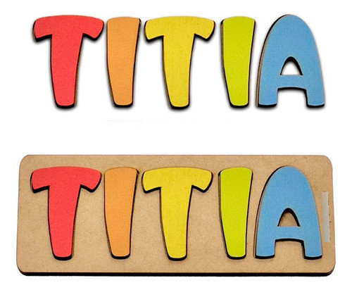 Quebra-cabeça Titia Brinquedo Educativo Pedagógico 0