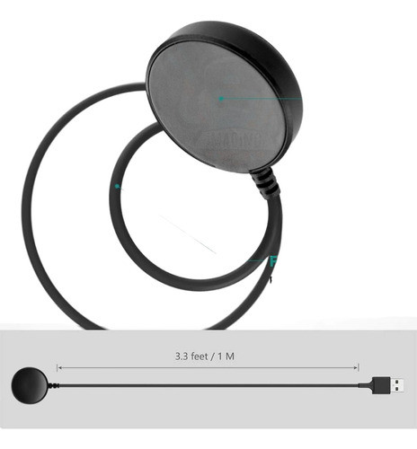 Carregador Usb Magnético Compatível Com Galaxy Watch 6 1