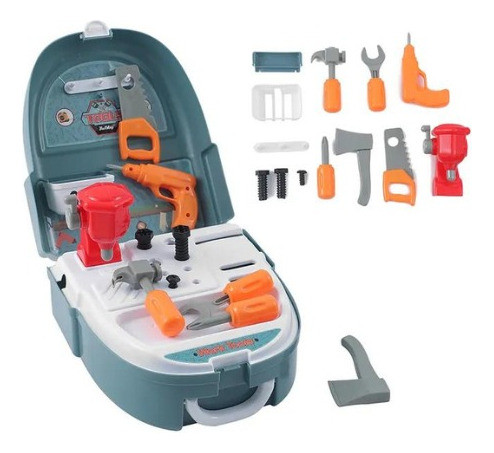 Valija De Juguete Con Set De Herramientas Mochila 18 Piezas 1