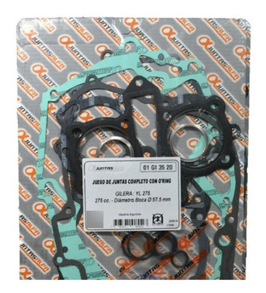 Junta De Motor Completo Con Oring Gilera Yl 275 Bagattini 0