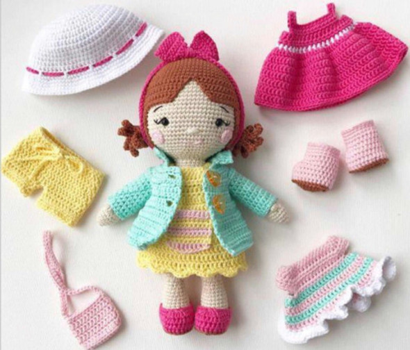 Patrón Amigurumi Muñeca Elina Y Su Ropa Crochet 1