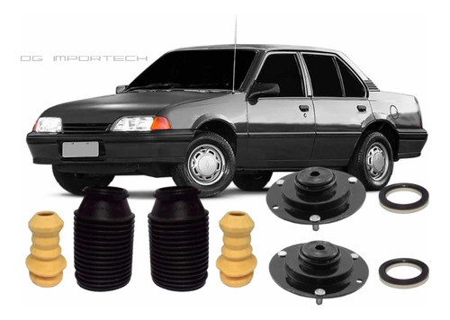 Kit Coxim Rolamento Batente Coifa Dianteiro Gm Monza Tubarão 0