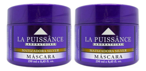 2 Mascara Capilar Matizador Silver  La Puissance 250ml 0