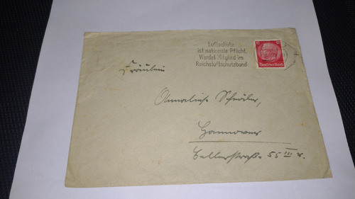 Alemania Sobre Circulado 1939 3 Reich  Hermoso Sellado +++ 0