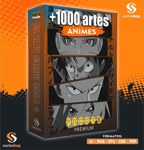 Animes Mais De 300 Vetores Editaveis 0